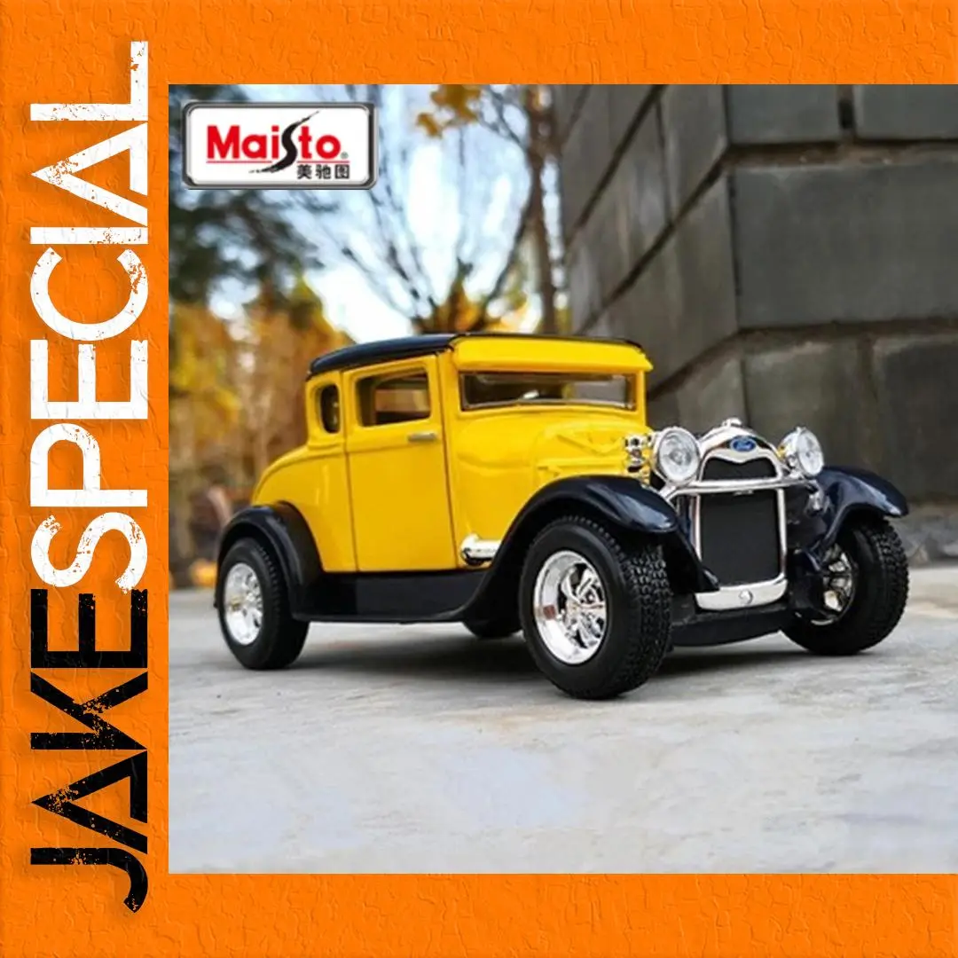 1929 Ford Model A Diecast Replica in Yellow 1 1929 Ford Model A Diecast Replica in Yellow