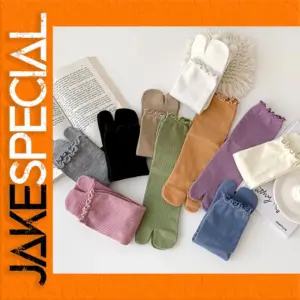 Unisex Split Toe Cotton Socks for Comfort