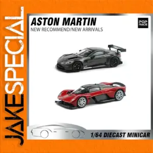Aston Martin Valkyrie 1:64 Diecast Model in Red or Black