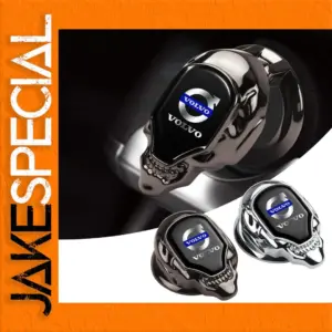 Bold Silver Skull Logo Vehicle Cover