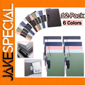 Set of 12 A4 Foldable Waterproof Clipboards