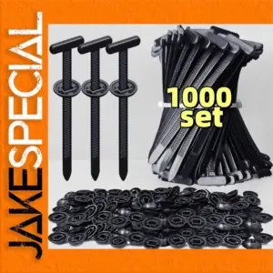 Heavy-Duty Nylon Cable Tie Buckle Set for Outdoor Use