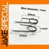 Double Torsion Spring Set of 10, 1.0mm Wire