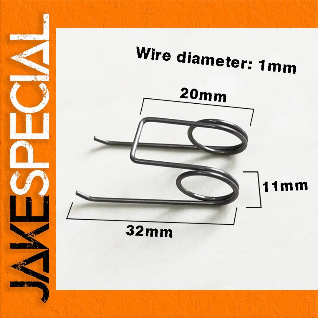 Double Torsion Spring Set of 10, 1.0mm Wire 1 Double Torsion Spring Set of 10, 1.0mm Wire