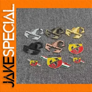 Fiat 3D Metal Logo Badge for Abbas, Abarth & 500
