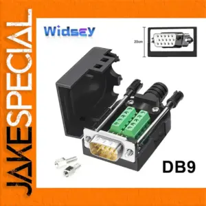 DB9 Serial Connector Assembly with Gold Ports