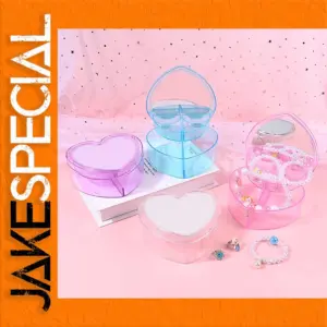 Love Heart Jewelry Storage Box in Vibrant Colors