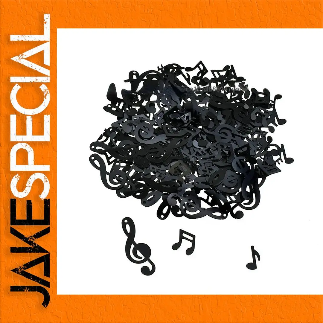 Elegant Black Musical Notes Confetti for Celebrations 1 Elegant Black Musical Notes Confetti for Celebrations