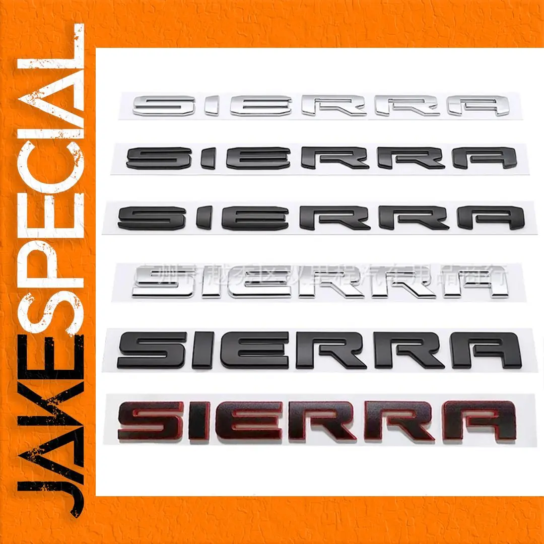 GMC Sierra Logo Decal - 27.8cm Aluminum Badge 1 GMC Sierra Logo Decal - 27.8cm Aluminum Badge