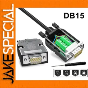 Industrial Solder-Free VGA Connector 15-Pin