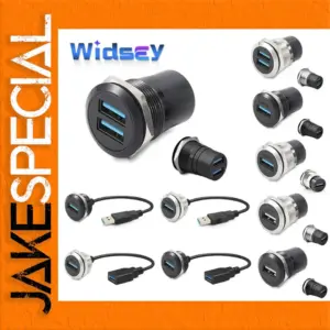 C-type USB 3.0 Panel Socket with Dual Ports