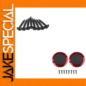 Red 3-Inch Speaker Decorative Circle Set