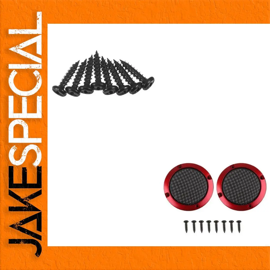 Red 3-Inch Speaker Decorative Circle Set 1 Red 3-Inch Speaker Decorative Circle Set