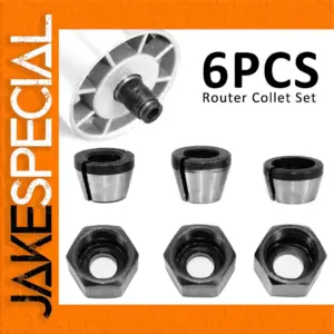 Precision Carbon Steel Collet Chuck Adapter Set for Rotary Tools