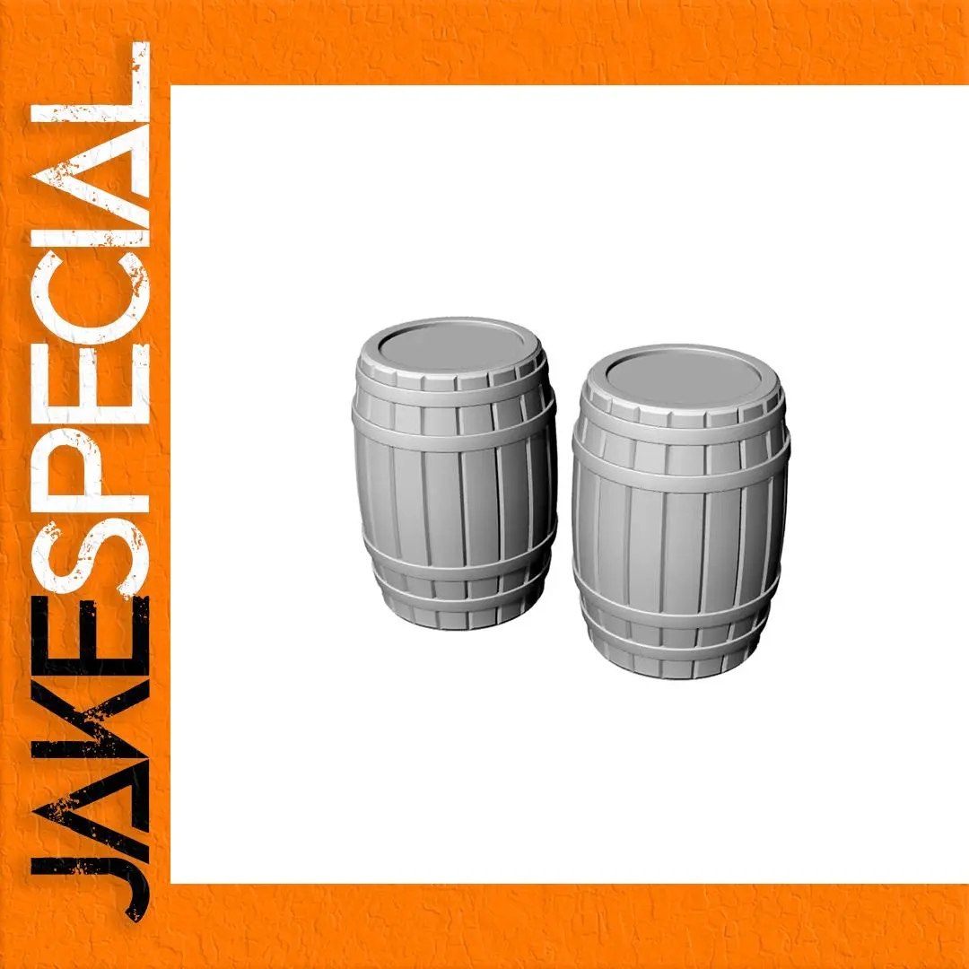 Yao's Studio Realistic Wood Barrels for Models 1 Yao's Studio Realistic Wood Barrels for Models