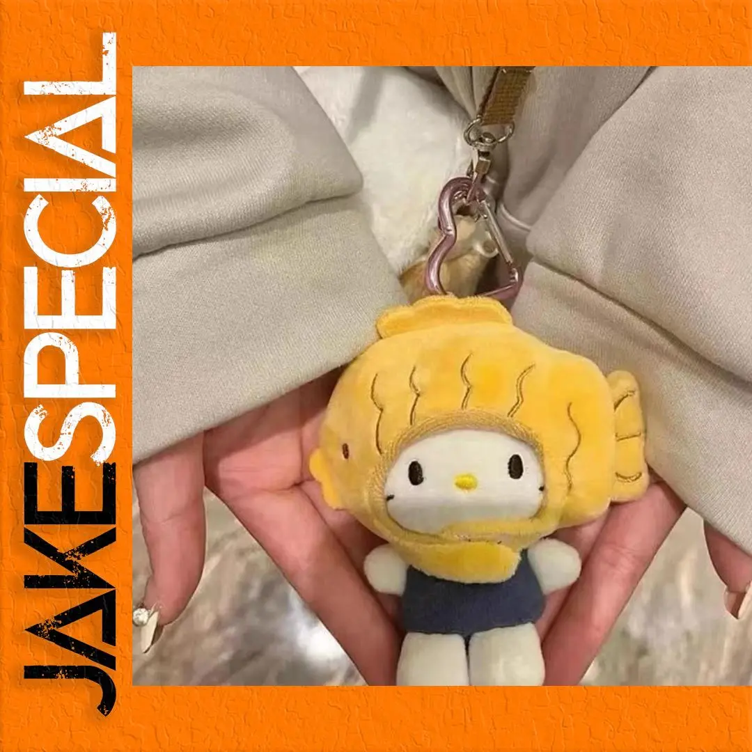 Hello Kitty Taiyaki Plush Keychain 1 Hello Kitty Taiyaki Plush Keychain