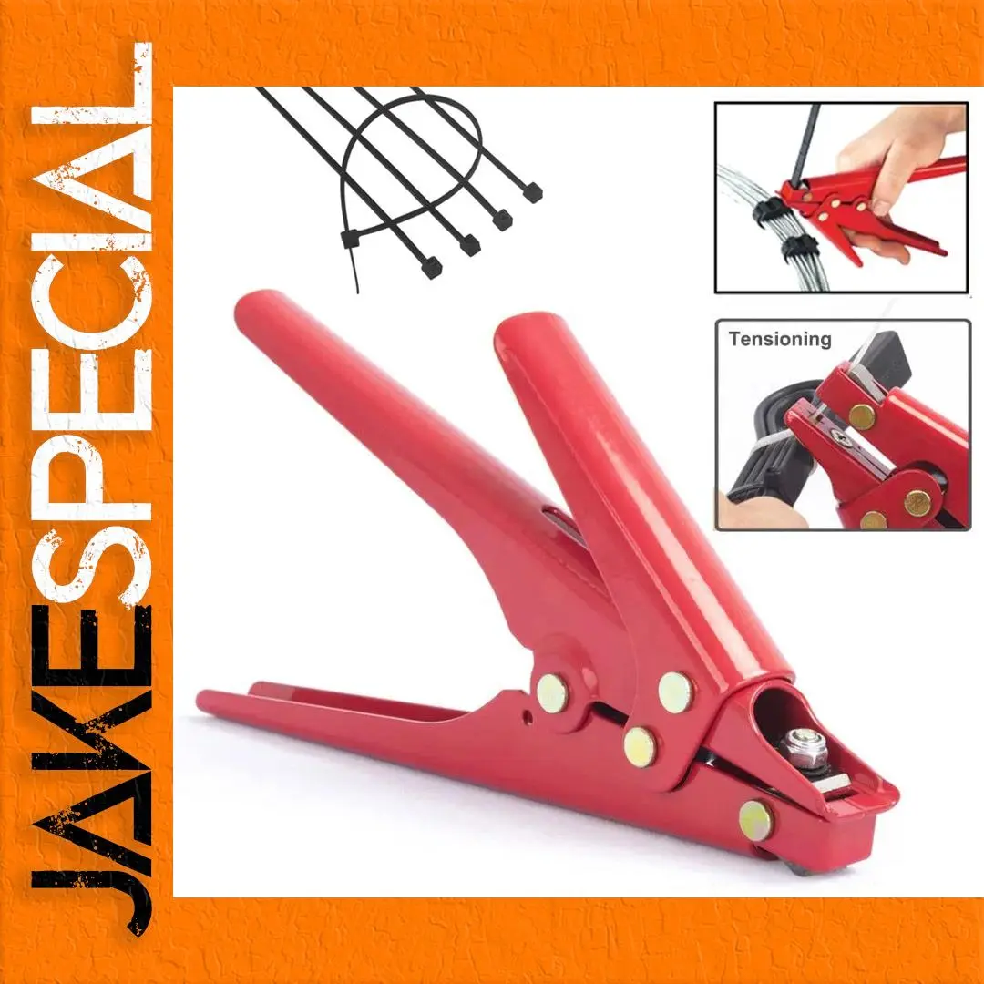 Red Cable Tie Gun for Precise Tensioning 1 Red Cable Tie Gun for Precise Tensioning