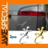 Gecko Car Metal Badge Emblem 10.2cm Silver or Gold
