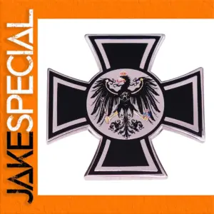 German Eagle Lapel Pin Black Silver 3 cm