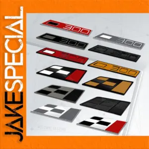 300 Race Flag Car Badge for Rear Trunk and Grille