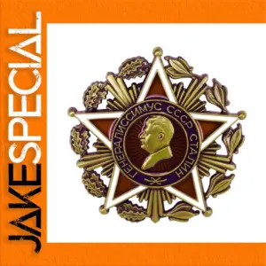 Five-Pointed Star Bronze Metal Pin Badge