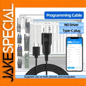 ABBREE Bluetooth Programming Cable for Walkie-Talkies
