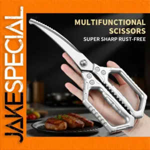 Heavy-Duty Stainless Steel Kitchen Scissors