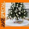 Elegant White Christmas Tree Skirt - 90cm & 120cm
