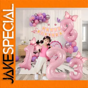 Vibrant 32-Inch Birthday Number Foil Balloon