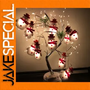 Festive Christmas LED Garland with Plush Figures