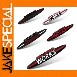 Mini Cooper JCW Badge 87mm & 135mm Chrome Finish