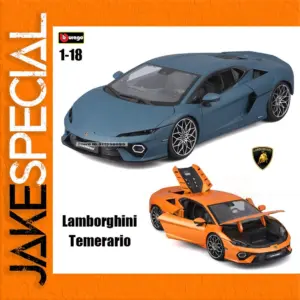 Blue Lamborghini Temerario 1:18 Diecast Model