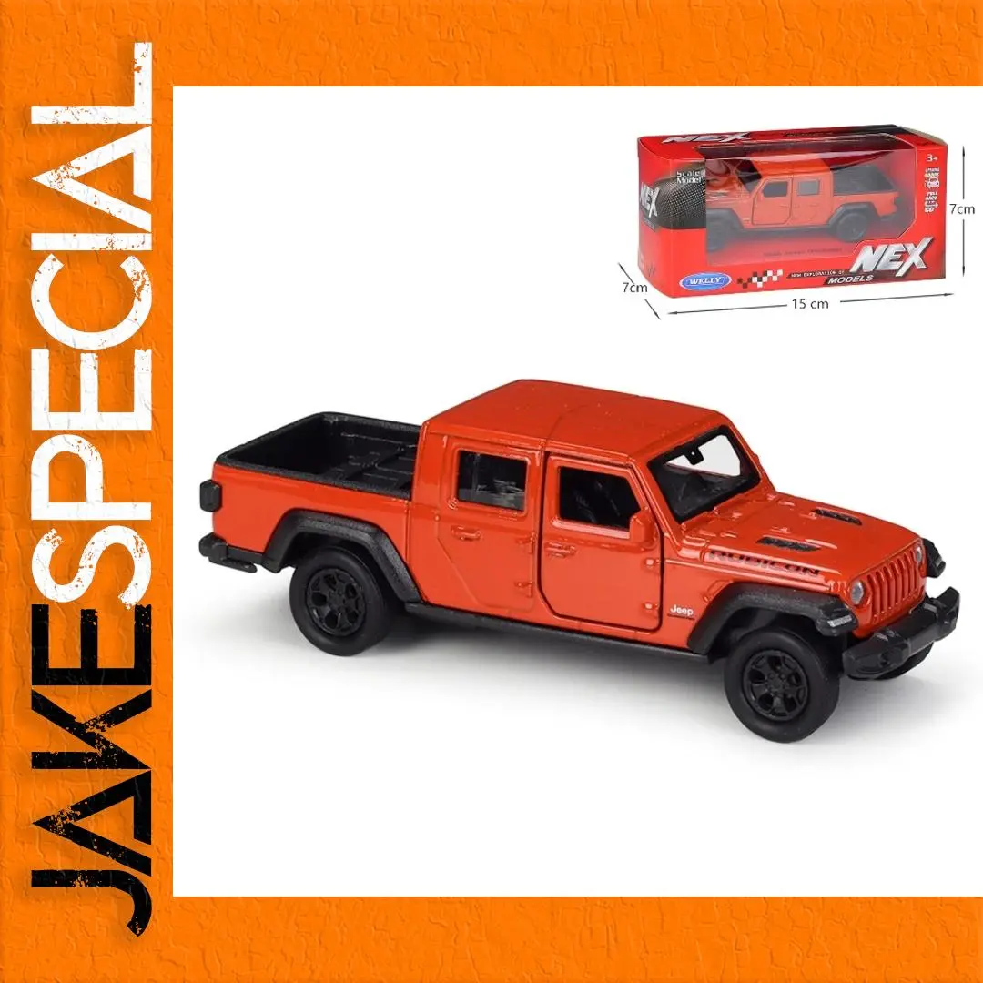 Vivid Orange Jeep Gladiator Model 1:36 Scale 1 Vivid Orange Jeep Gladiator Model 1:36 Scale
