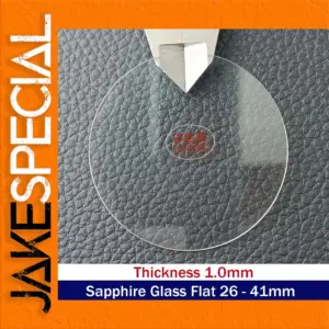 Flat Sapphire Watch Glass 26mm to 41mm