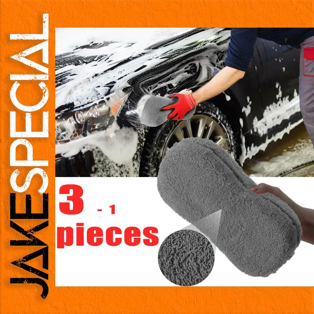 Ultra Microfiber Car Wash Sponge Block 23cm 1 Ultra Microfiber Car Wash Sponge Block 23cm