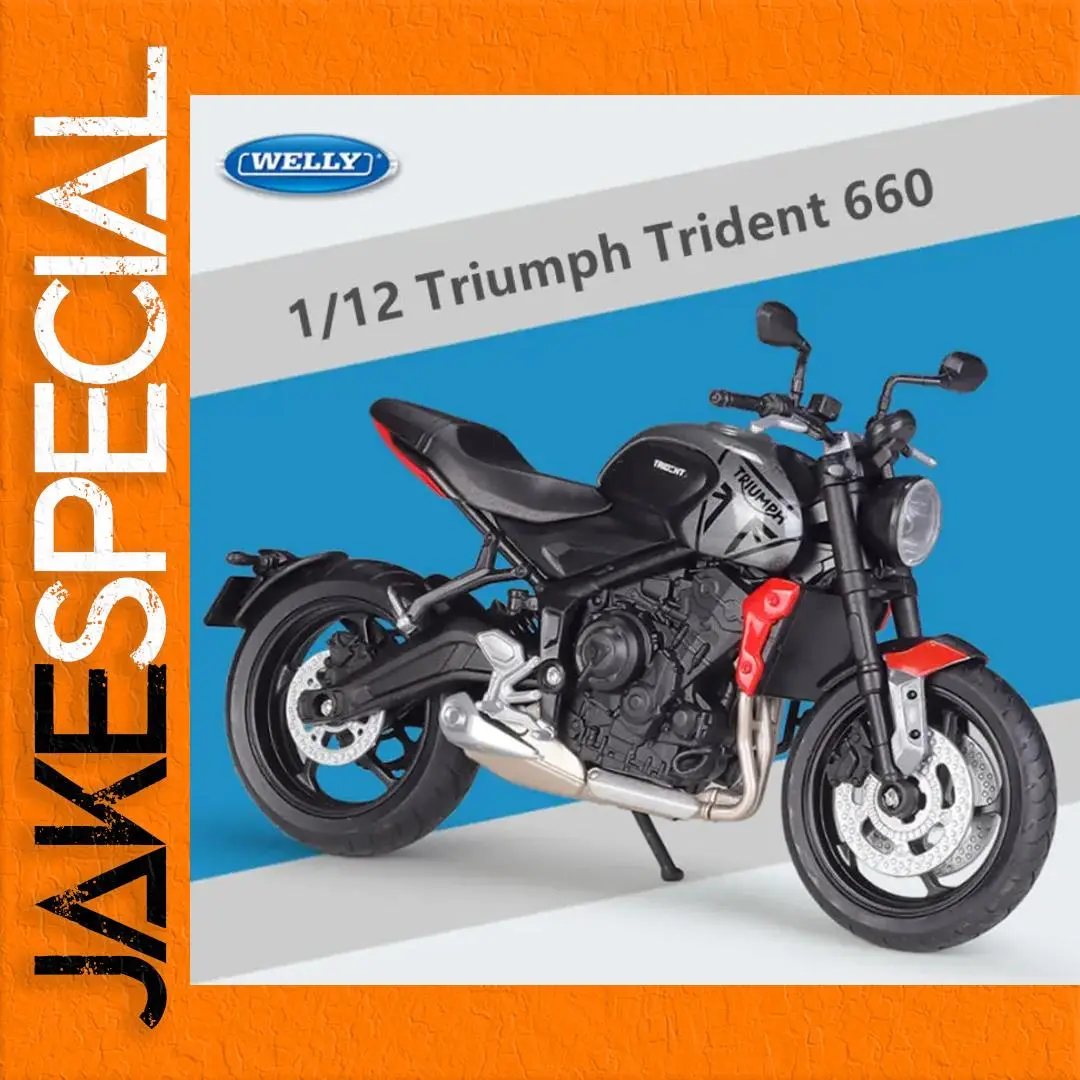 Triumph Trident 660 Diecast Model 1:12 Scale 1 Triumph Trident 660 Diecast Model 1:12 Scale