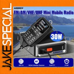 ABBREE AR-7600 Mini Mobile Radio 30W 500 Channels