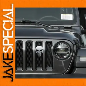 Jeep Bold Skull Emblem Decal for Grille