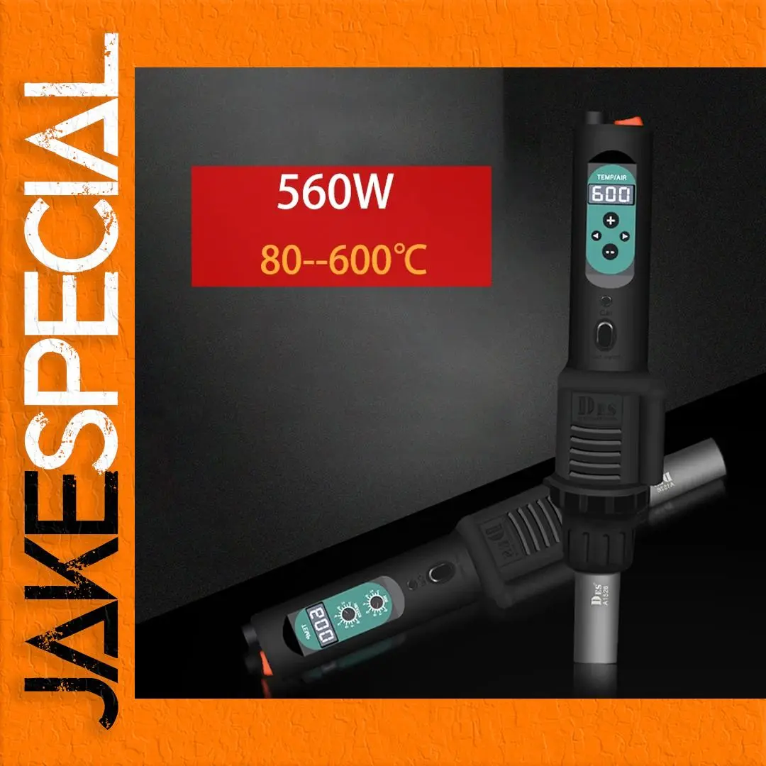 Digital Hot Air Gun DES560B/C 560W 80-600°C 1 Digital Hot Air Gun DES560B/C 560W 80-600°C