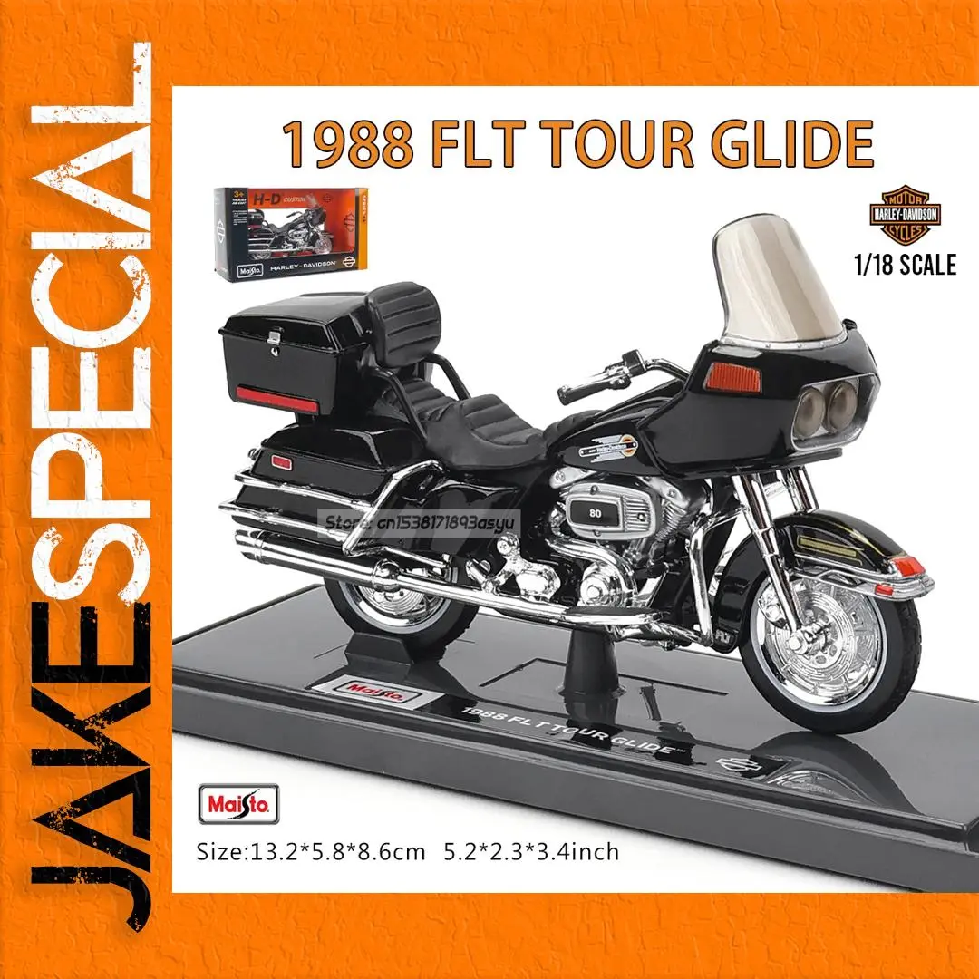 Harley-Davidson 1988 FLT Tour Glide Diecast Replica 1 Harley-Davidson 1988 FLT Tour Glide Diecast Replica