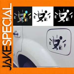 Humorous Reflective Fuel Cap Sticker
