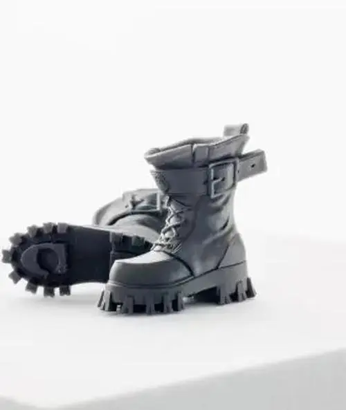 1/12 Scale Black Combat Boots for Figures 10 1/12 Scale Black Combat Boots for Figures - Image 10