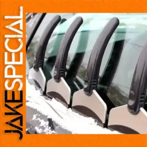 Black Car Ice Scraper and Snow Shovel