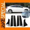Glossy Black Pillar Cover Set for Honda Civic 10th Gen