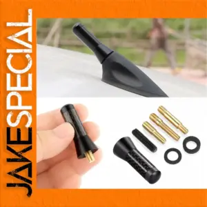 Carbon Fiber Stubby Car Antenna - 1.4" Compact Design