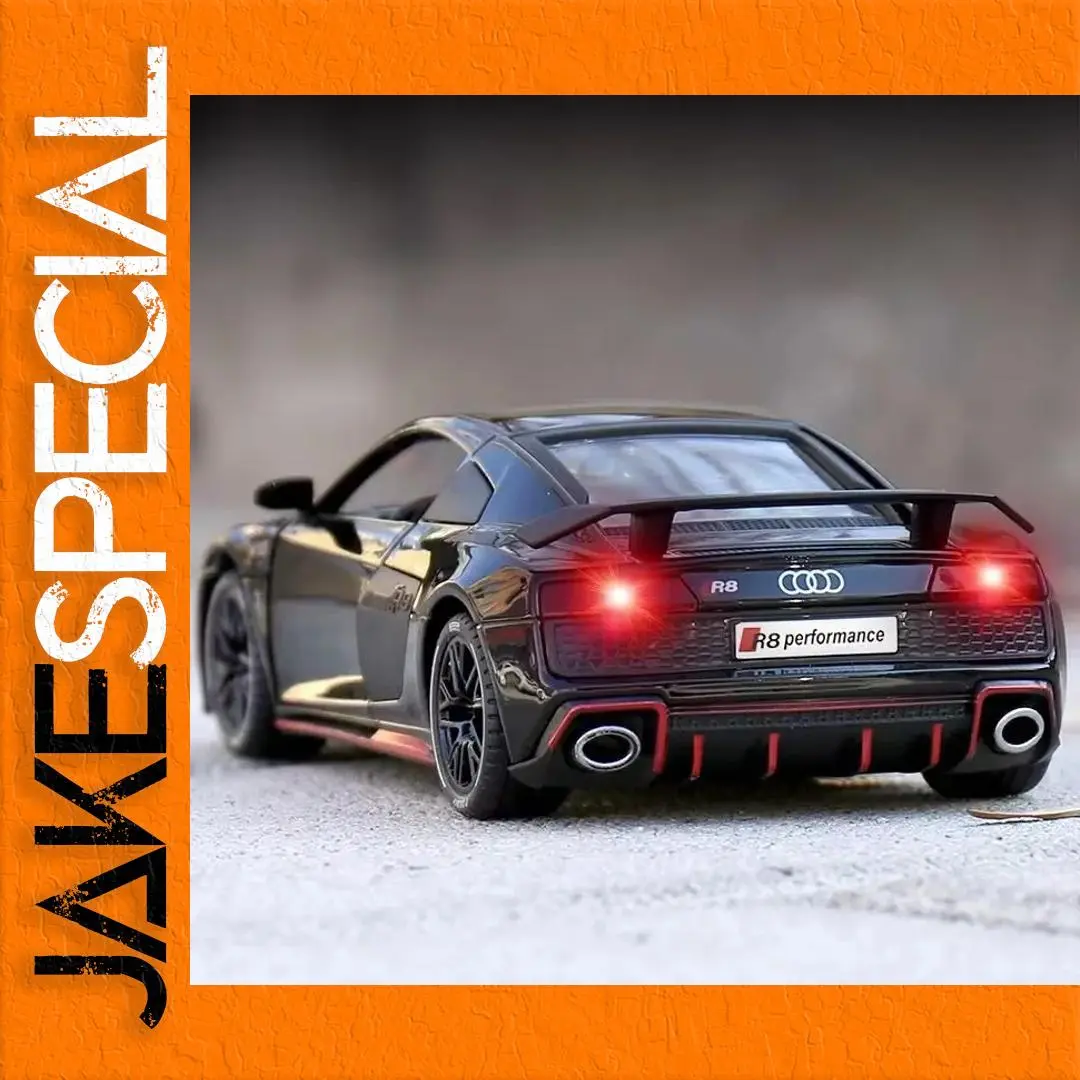 Audi R8 1:24 Diecast Model in Black 1 Audi R8 1:24 Diecast Model in Black