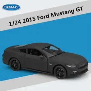 1:24 Mustang GT Diecast Model in Black Finish 20 8e19bdc036854a39b8c68a68 upscaled