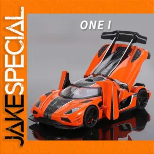 1:32 Scale Diecast Sports Car Model in Orange