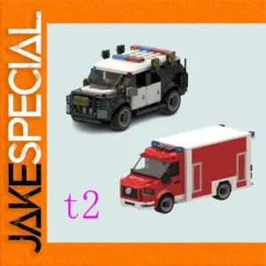 Emergency Rescue Vehicles Building Set for Adults
