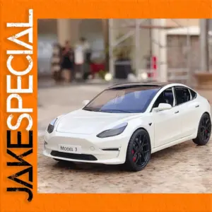 1:24 Scale Model 3 Diecast Car - White